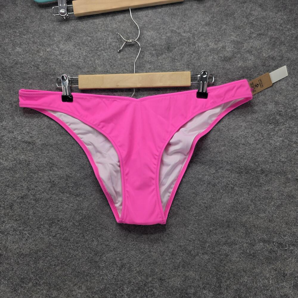 PINK Victoria's Secret Swim Bottom Womens XXL Pink Bikini Lined Stretch Logo